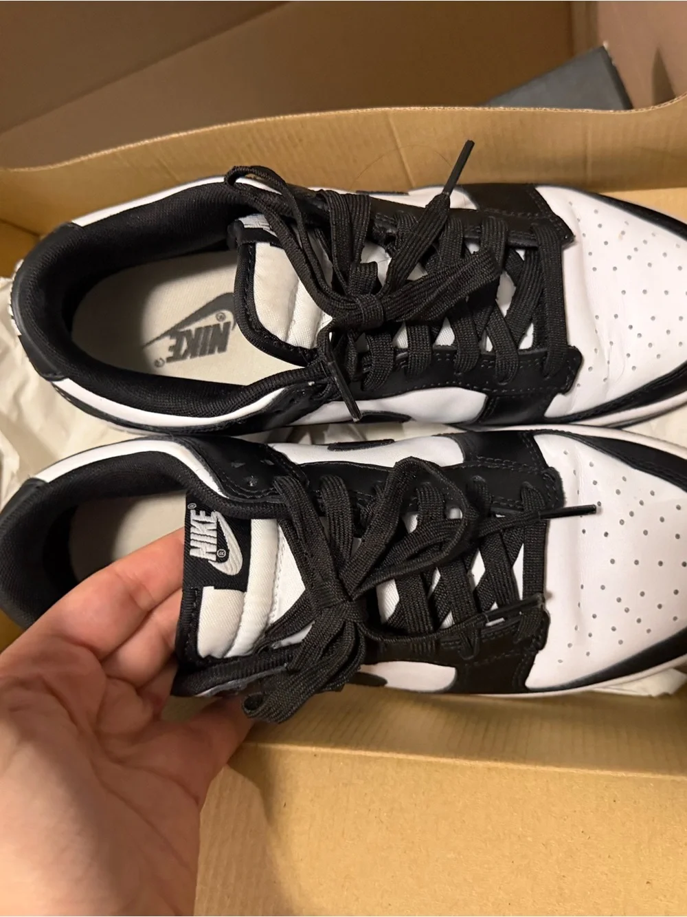 Nike Kids Black and White Low-Top Sneakers